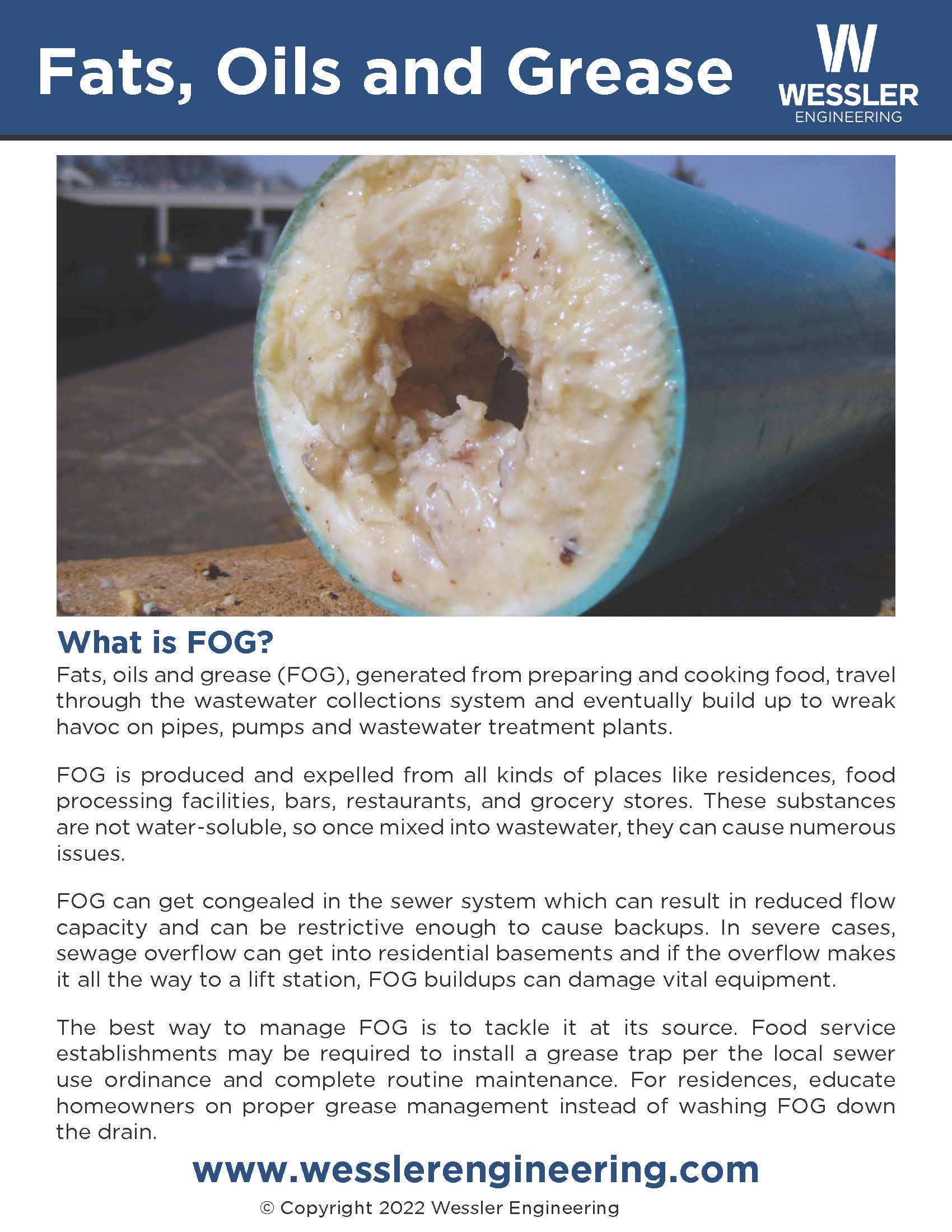 Fats, Oils and Grease, Wastewater, About